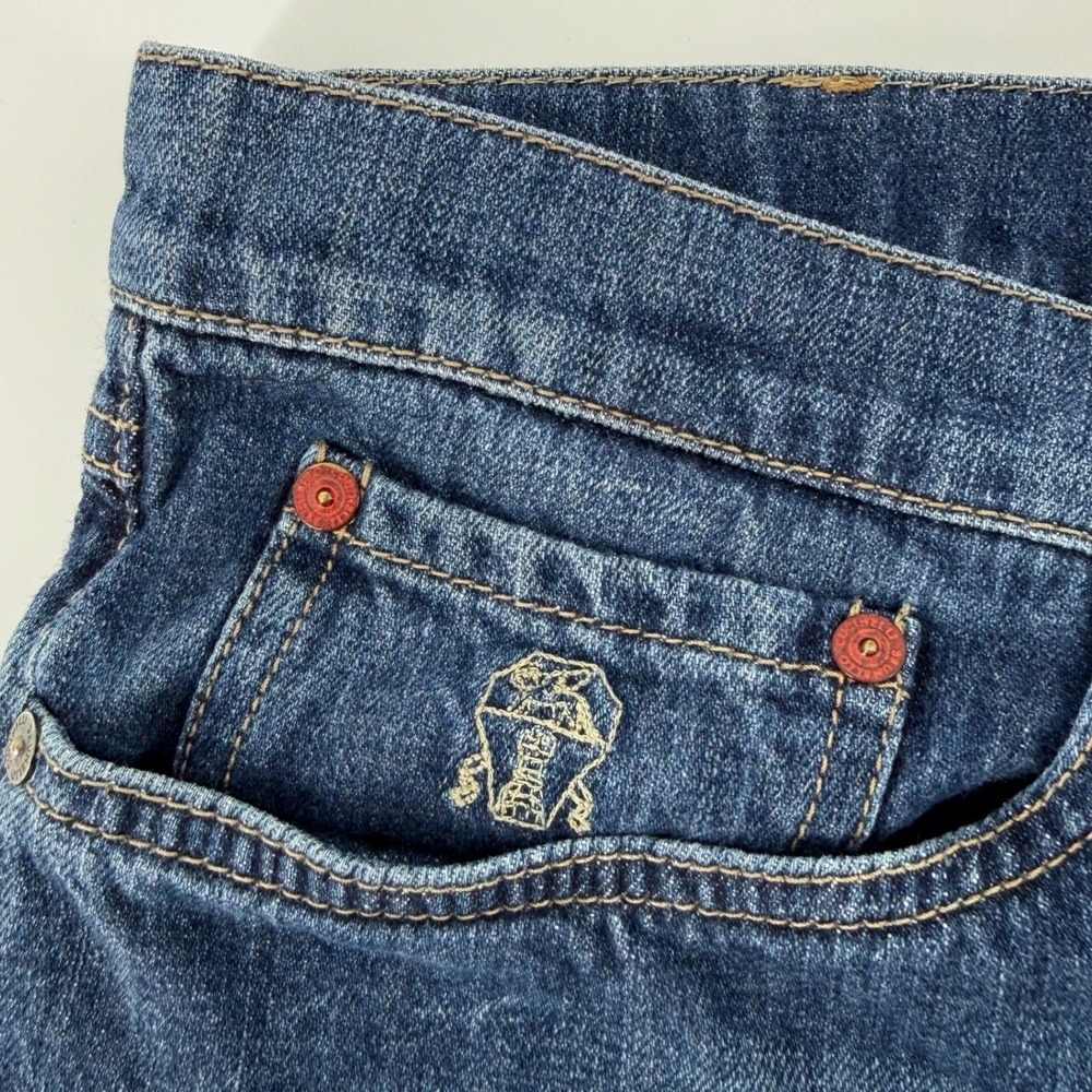 Brunello Cucinelli Mens Blue Straight Leg Denim Jeans Made in Italy 40x30 IT 58 - Picture 5 of 10
